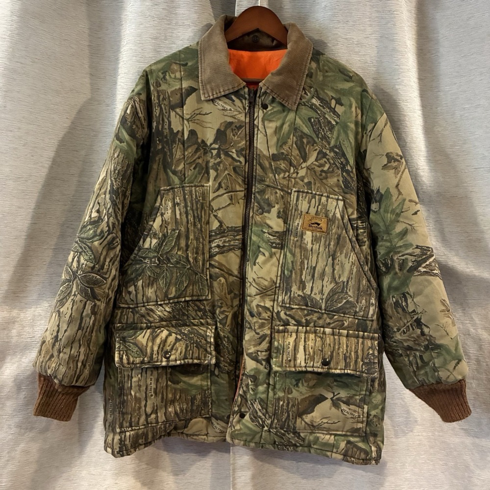 Vintage 90's Duxbak reversible hunting jacket‎ men's Outdoor